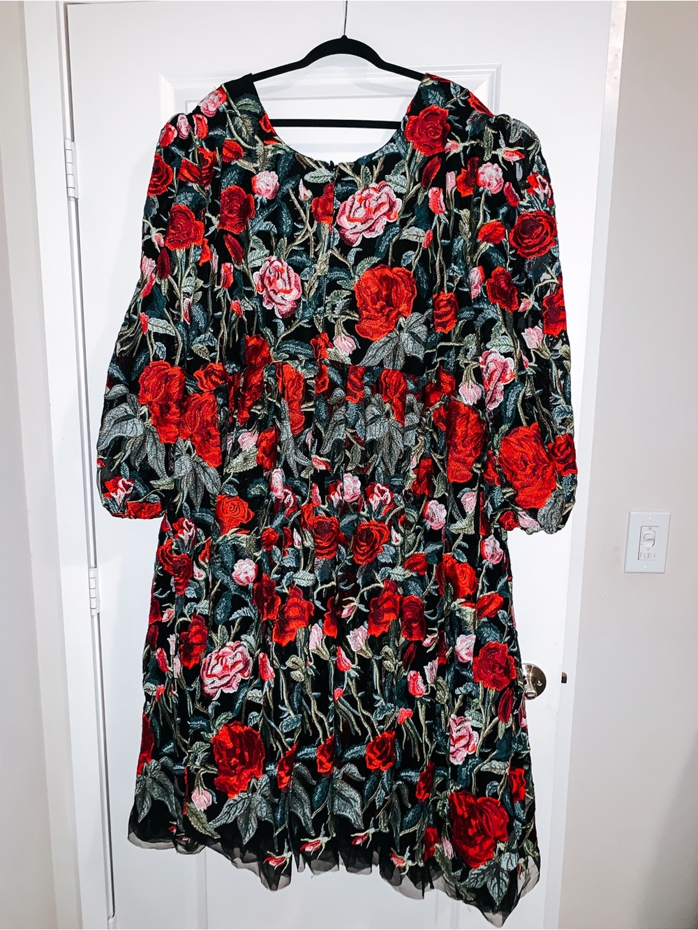 5X JessaKae Briar Rose Garden Embroidered Midi Dress Rare